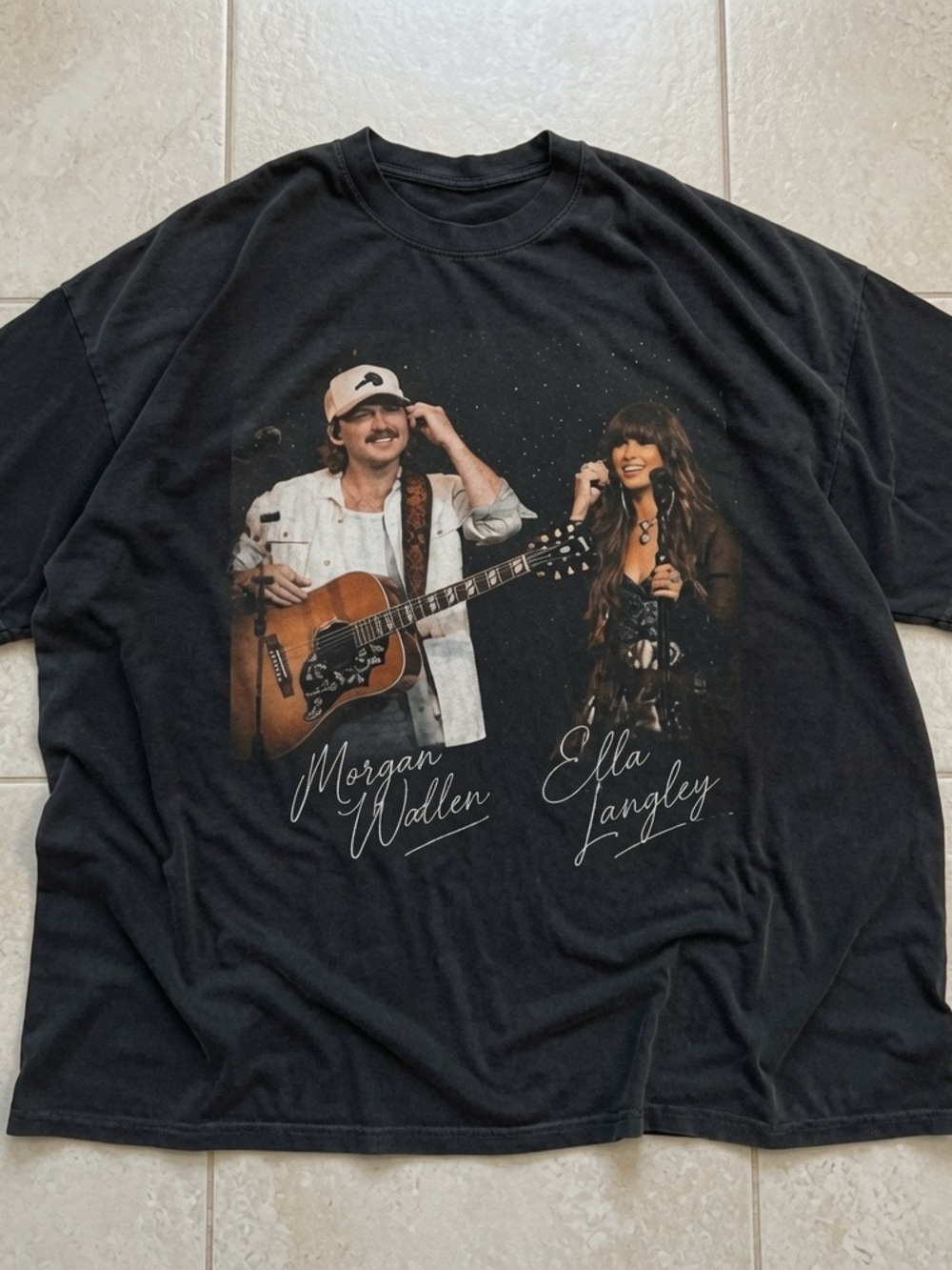 Morgan Wallen & Ella Langley Black Graphic Tee